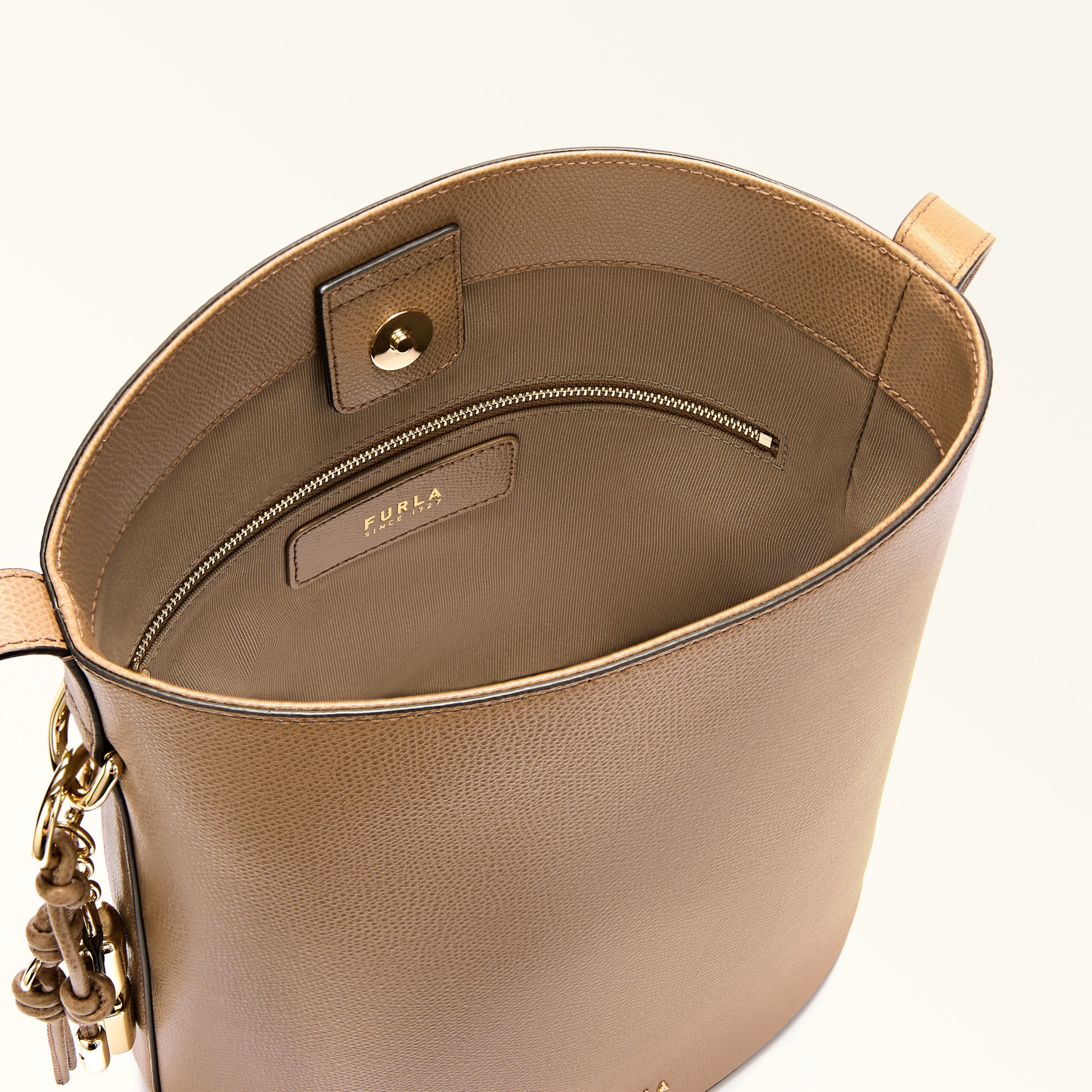 Furla Sac Femme Marron Bandoulière Cuir Roxie Logo