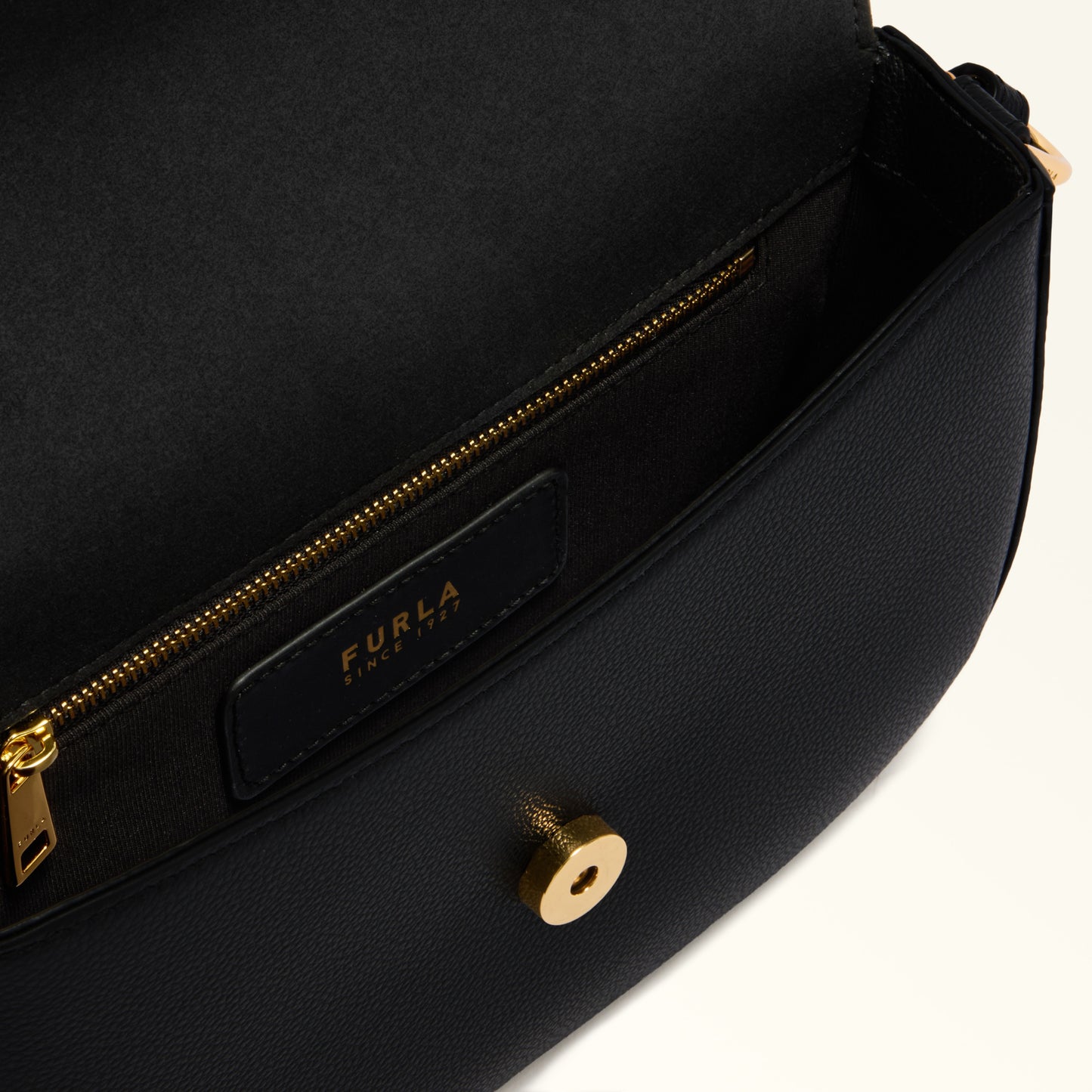 Furla Borsa Donna Nera Tracolla Pelle Moonlight Logo Borse nero - vista 4