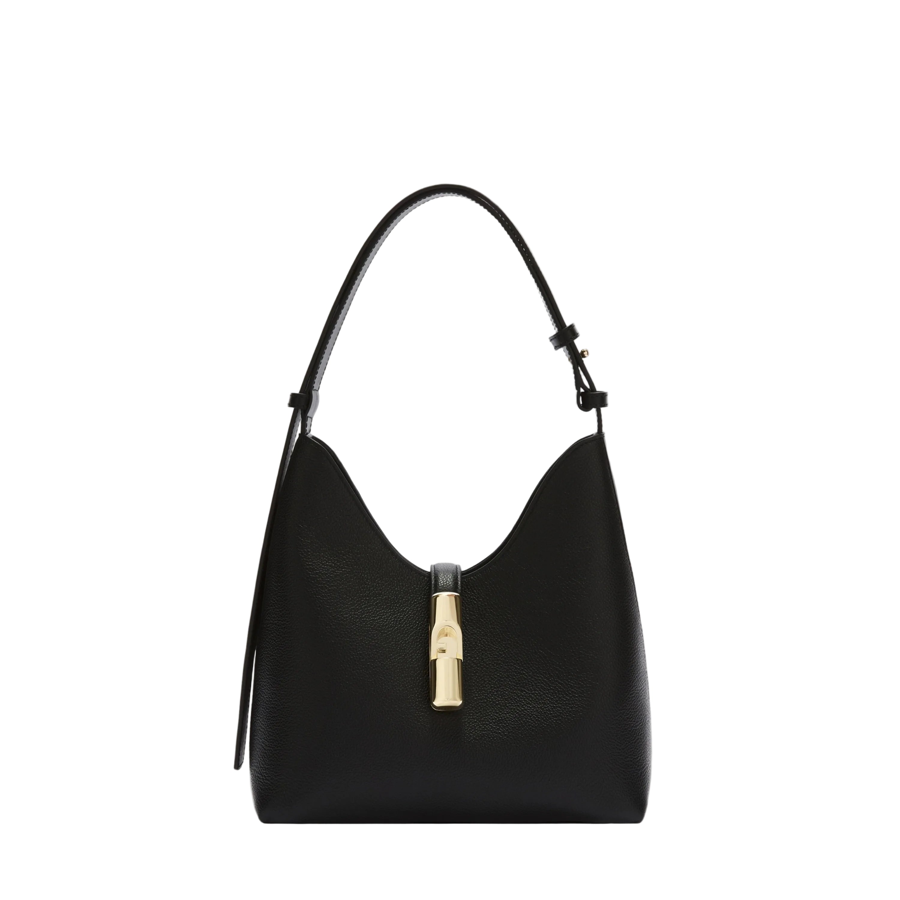 Furla Borsa Donna Nera Spalla Pelle Goccia Logo