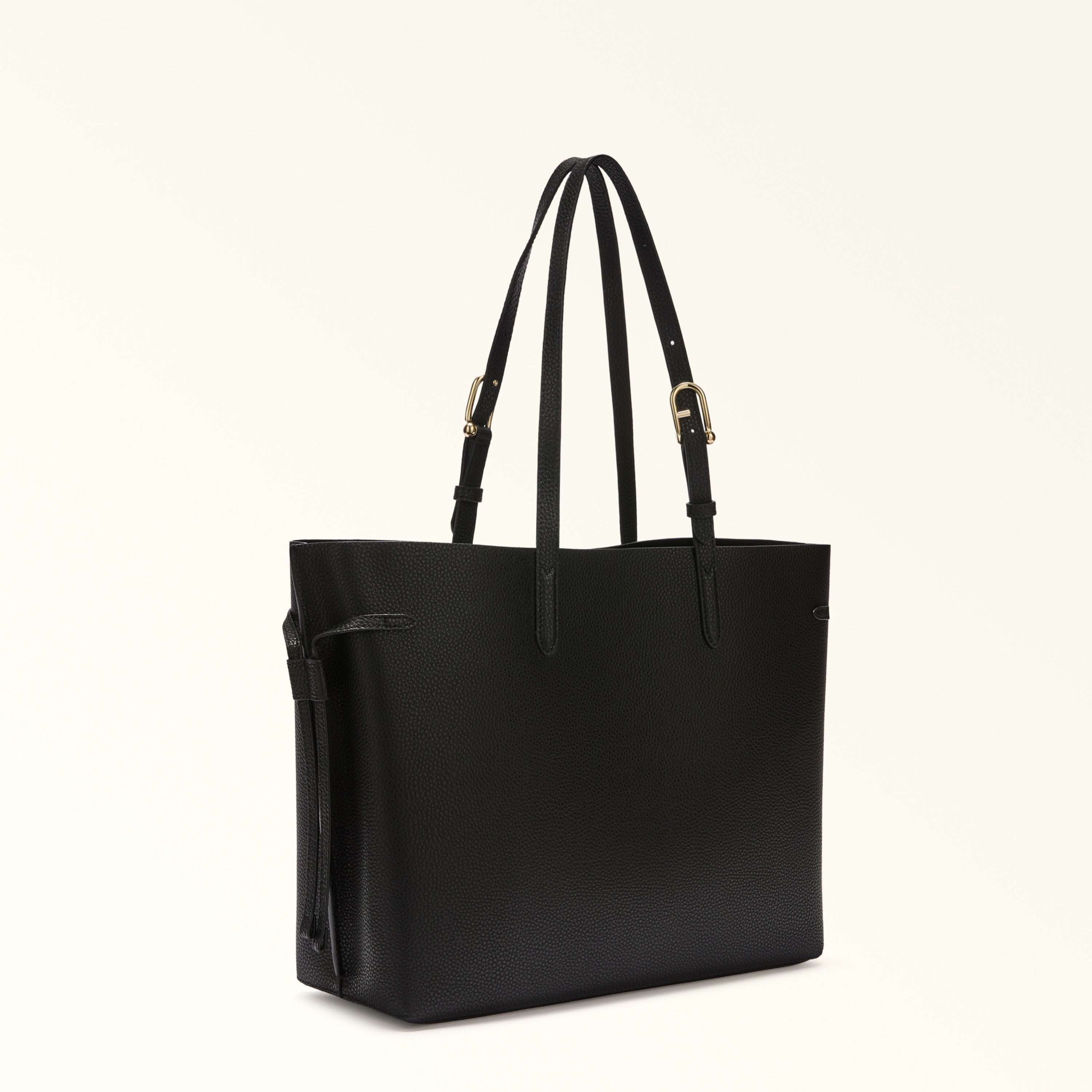 Furla Sac à épaule Femme Noir Cuir Ava Logo