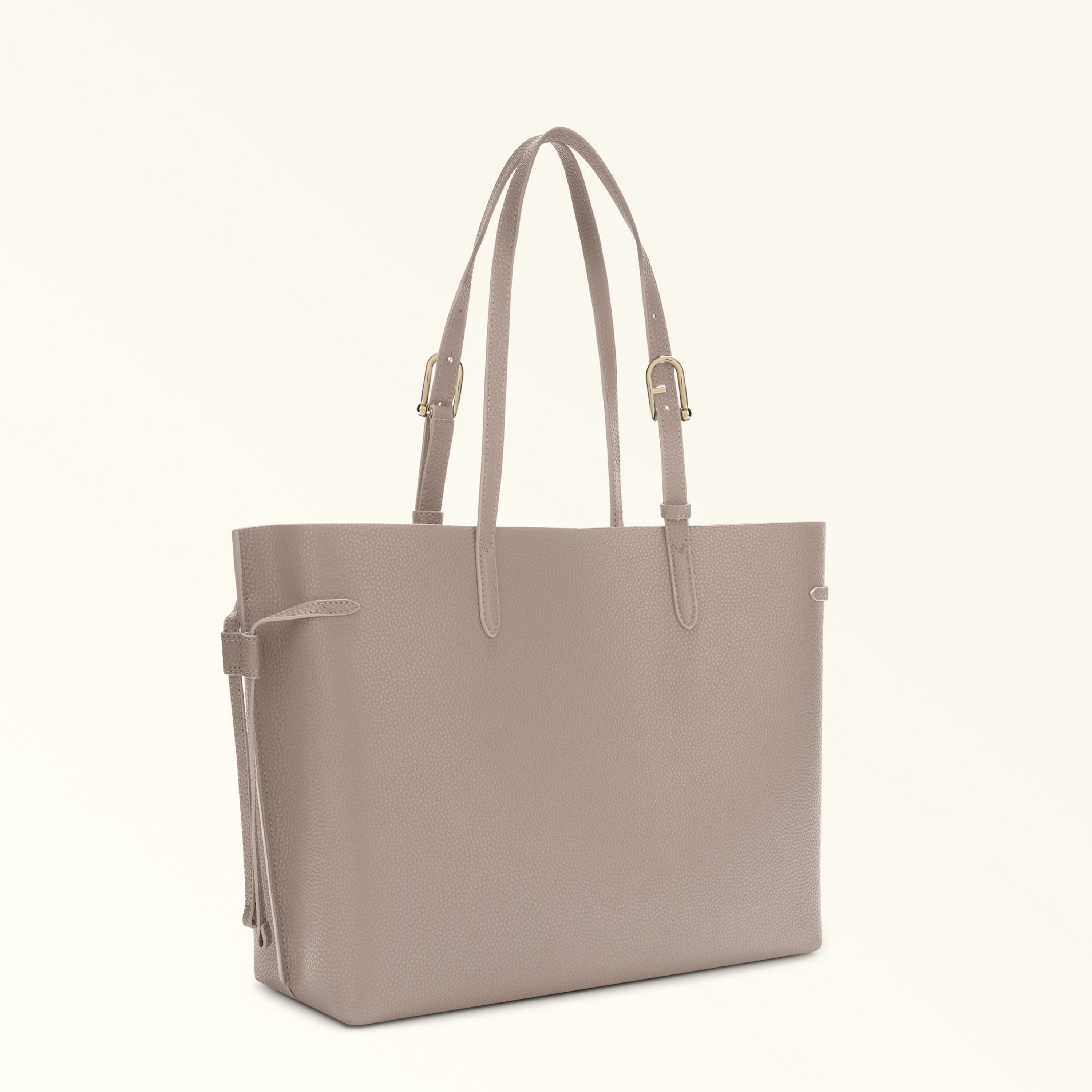 Furla Sac à épaule Femme Beige Cuir Ava Logo