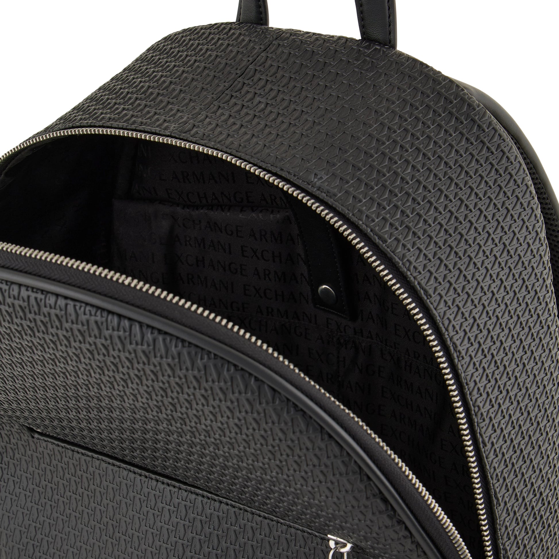 Zaino Uomo Armani Exchange con Logo in Rilievo Nero - vista 6