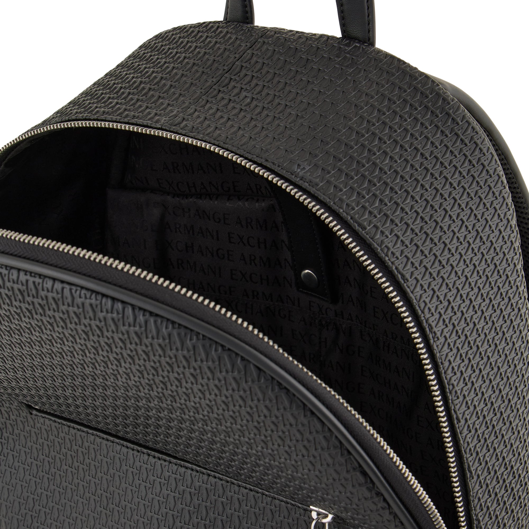 Zaino Uomo Armani Exchange con Logo in Rilievo Nero