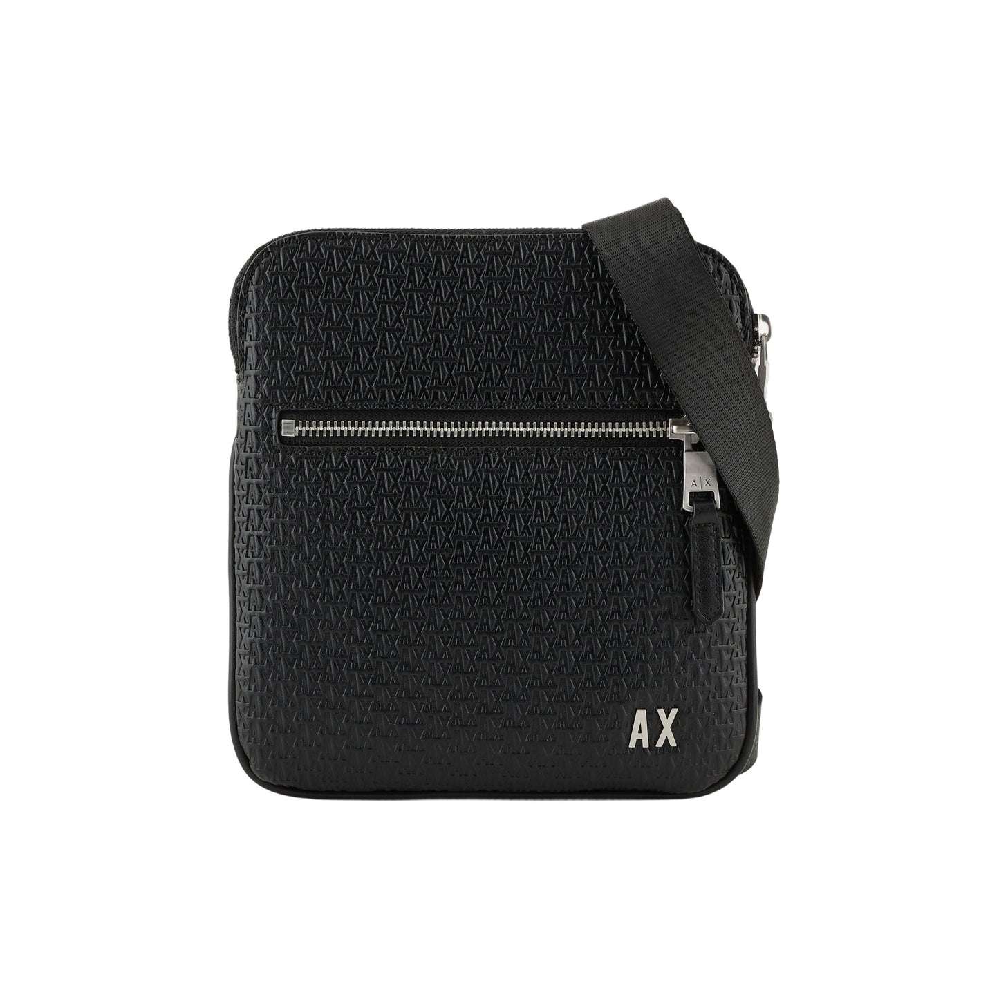 Borsello Uomo a Tracolla Armani Exchange Logo Rilievo Nero - foto prodotto