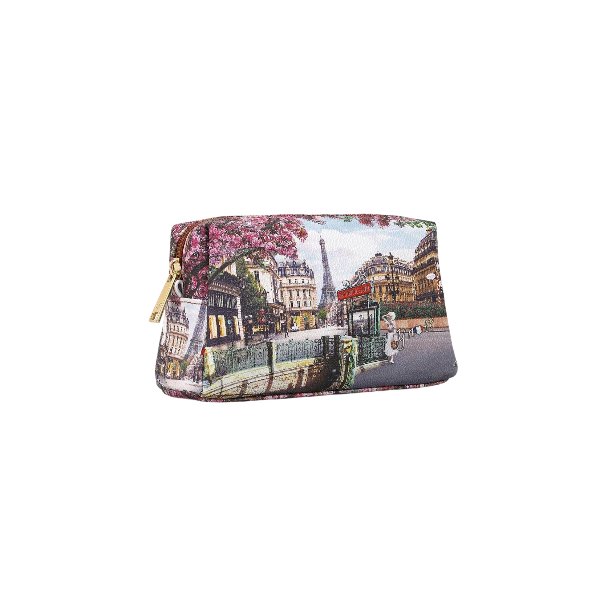 Beauty Case Donna Ynot? Yes Bag Stampa Città con Zip