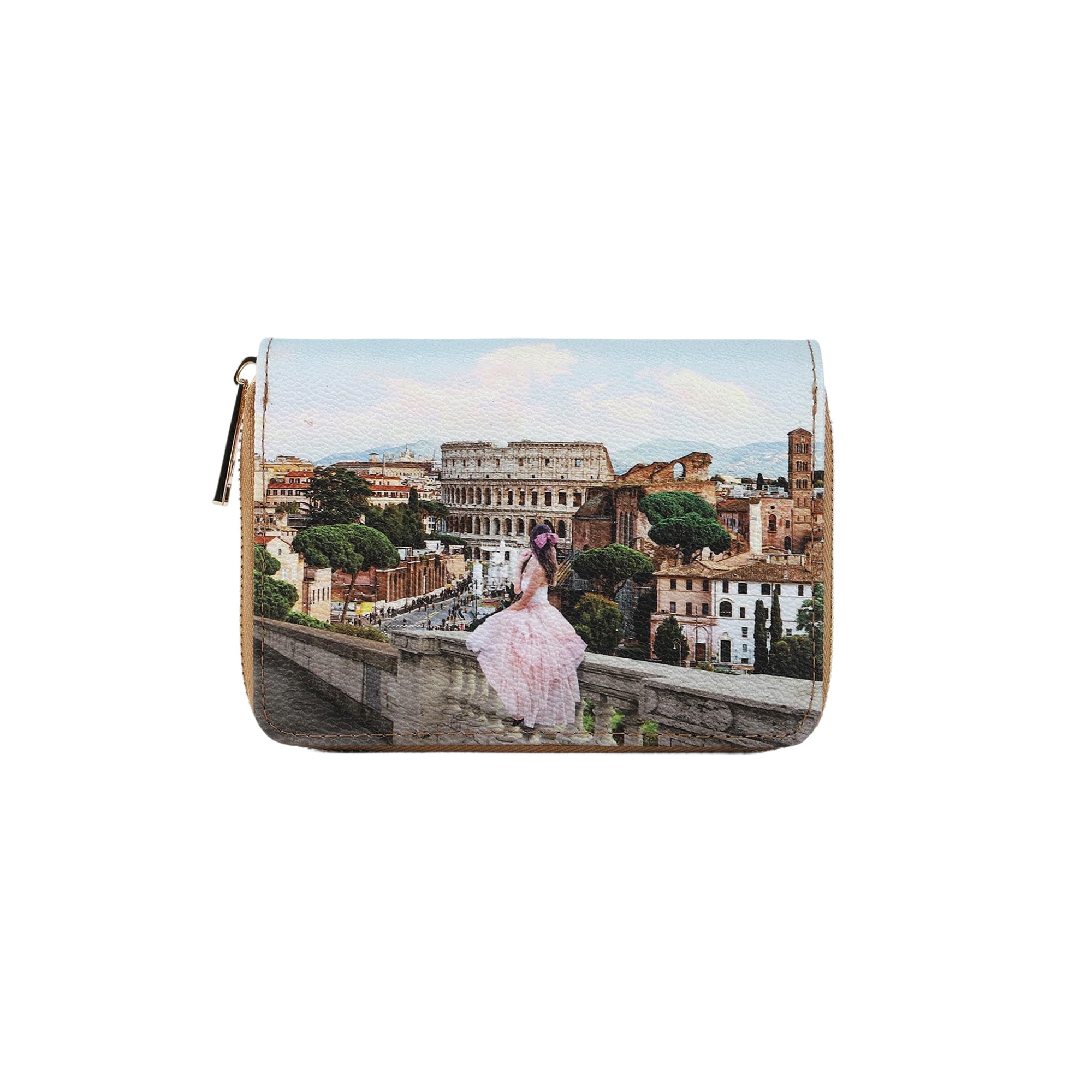 Portafoglio Donna Piccolo Ynot? Yes Bag Stampa Città