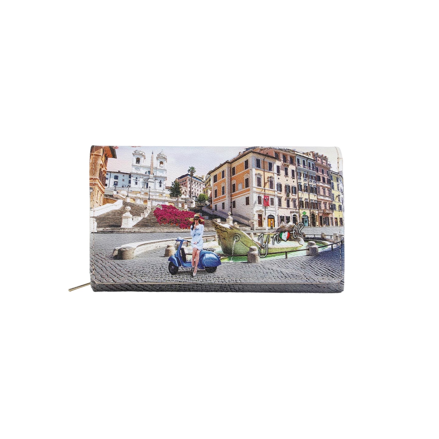 Portafoglio Donna Ynot? Yes Bag Compatto Yes Bag Stampa Città - vista 7