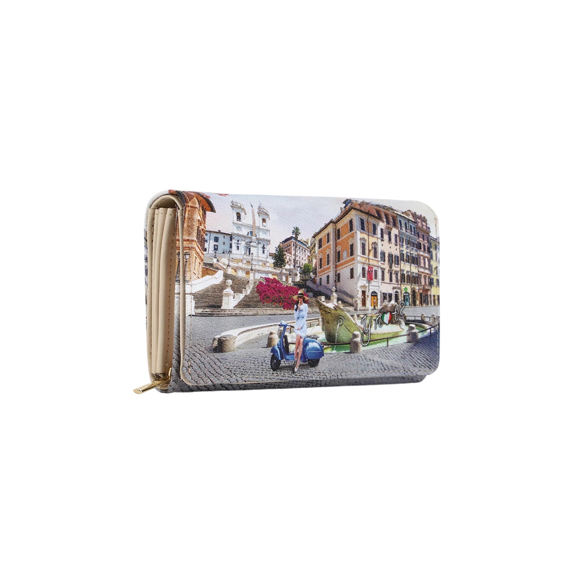 Portafoglio Donna Ynot? Yes Bag Compatto Yes Bag Stampa Città