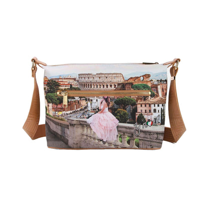 Borsa Donna a Spalla Ynot? Yes Bag Stampa Città Small Borse - vista 6