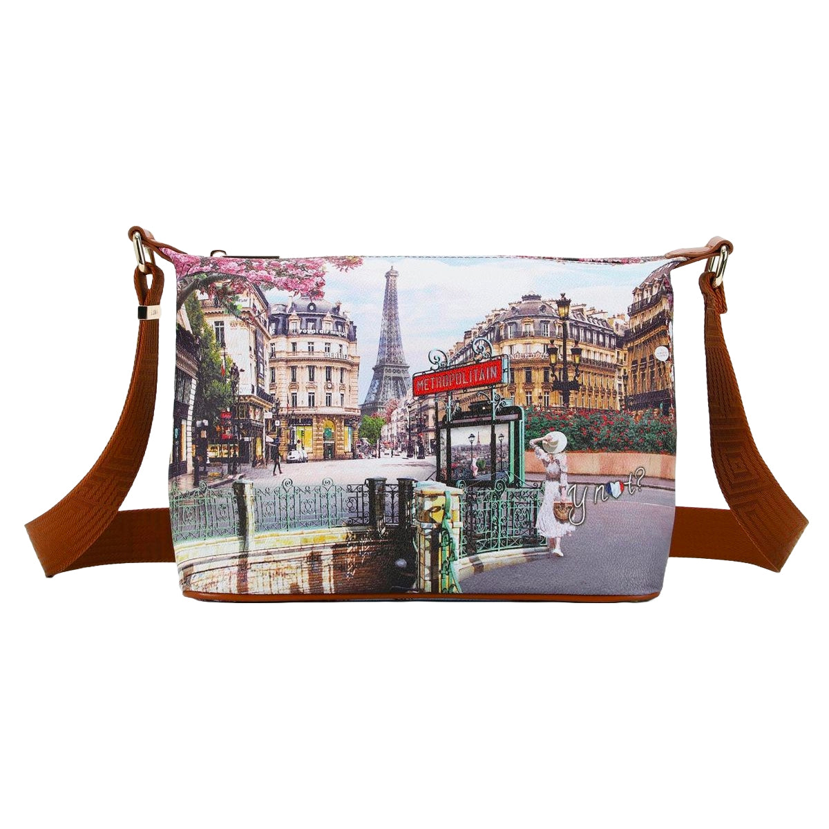 Borsa Donna a Spalla Ynot? Yes Bag Stampa Città Small Borse - vista 7