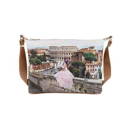 Borsa Donna Hobo Ynot? Yes Bag Stampa Città Easy Large con Tracolla Borse - foto prodotto