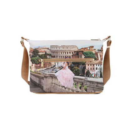 Borsa Donna Hobo Ynot? Yes Bag Stampa Città Easy Large con Tracolla Borse - vista 3