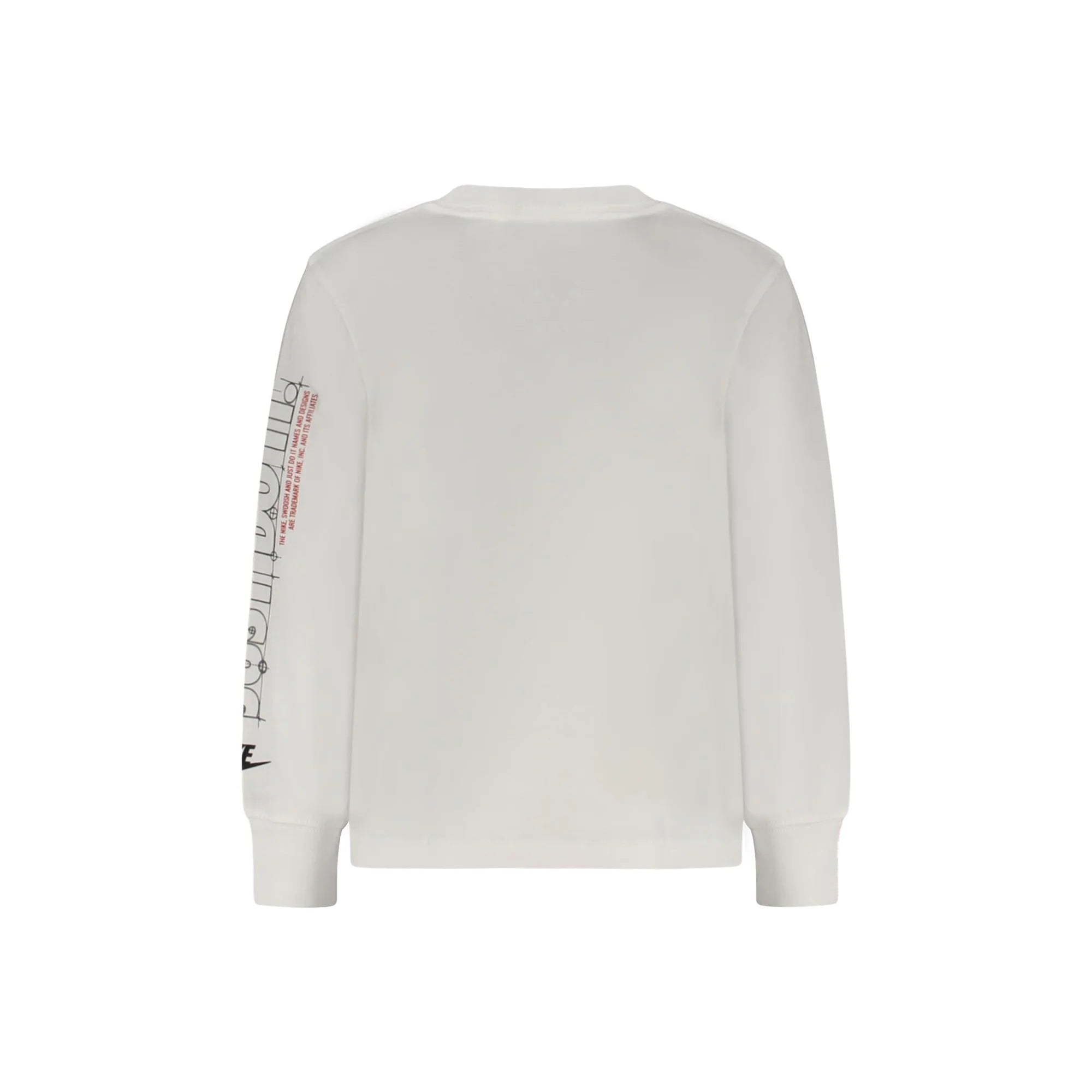 NIKE T-SHIRT MANICHE LUNGHE BAMBINO BIANCO