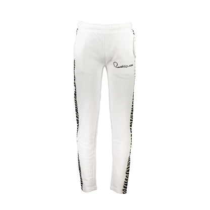 Cavalli Class Pantaloni Uomo Bianco Stampa Logo - foto prodotto