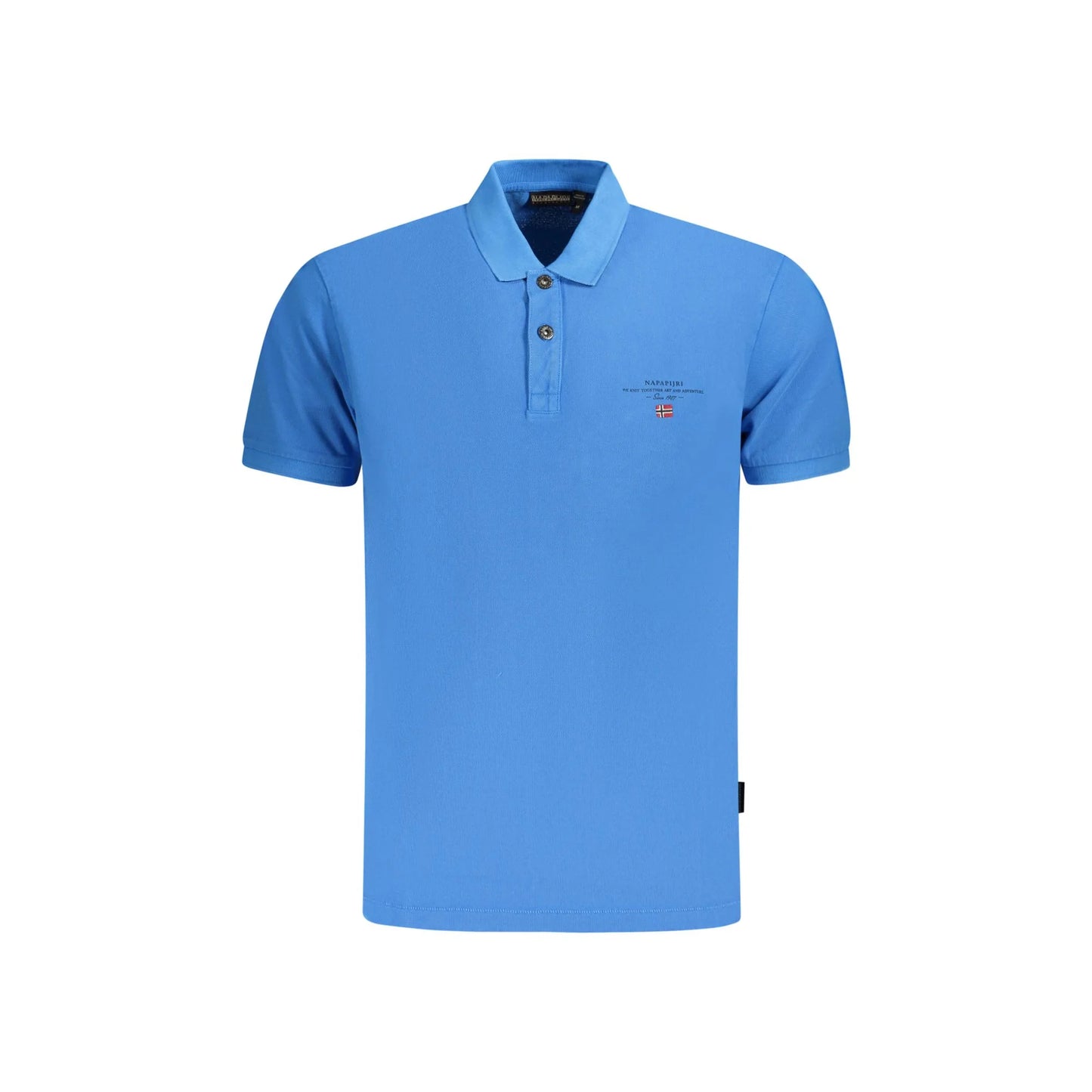 Napapijri Polo Maniche Corte Uomo Blu Stampa/Ricamo/Logo - foto prodotto
