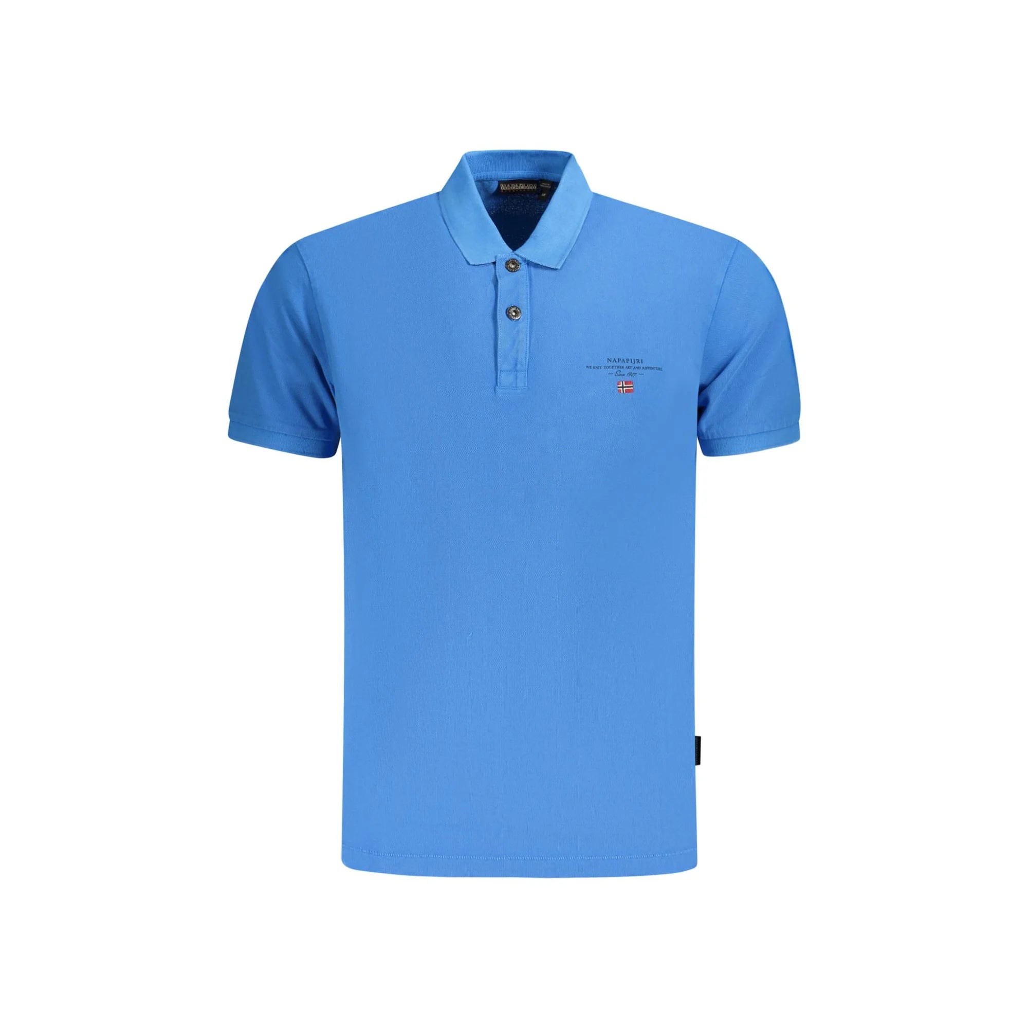 Napapijri Polo Maniche Corte Uomo Blu Stampa/Ricamo/Logo - foto prodotto