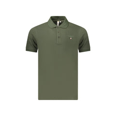 Accademia Militare Polo Maniche Corte Uomo Verde Stampa Logo
