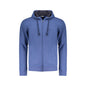 Coveri Moving Felpa Maniche Lunghe Uomo Blu Zip Ricamo Felpe - foto prodotto