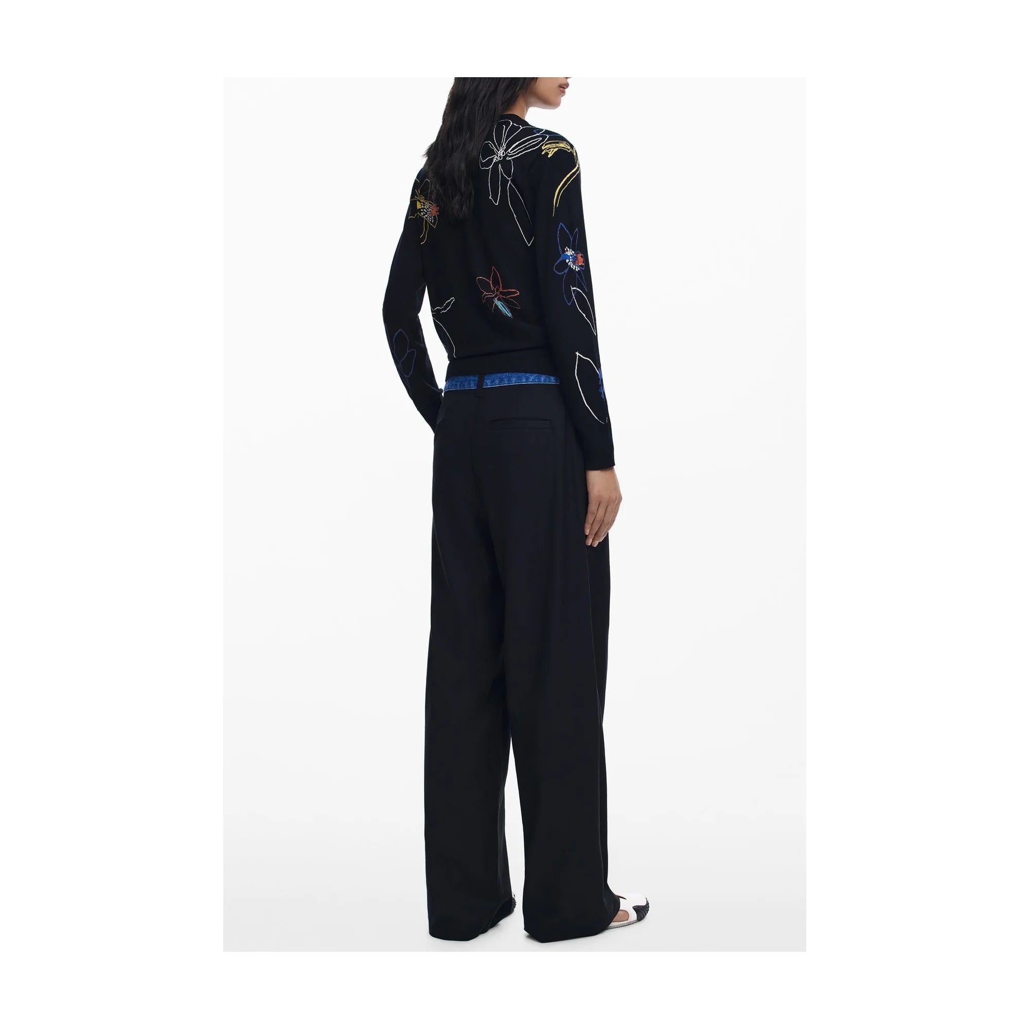 DESIGUAL MAGLIA DONNA NERO