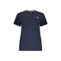 GUESS JEANS T-SHIRT MANICHE CORTE DONNA BLU