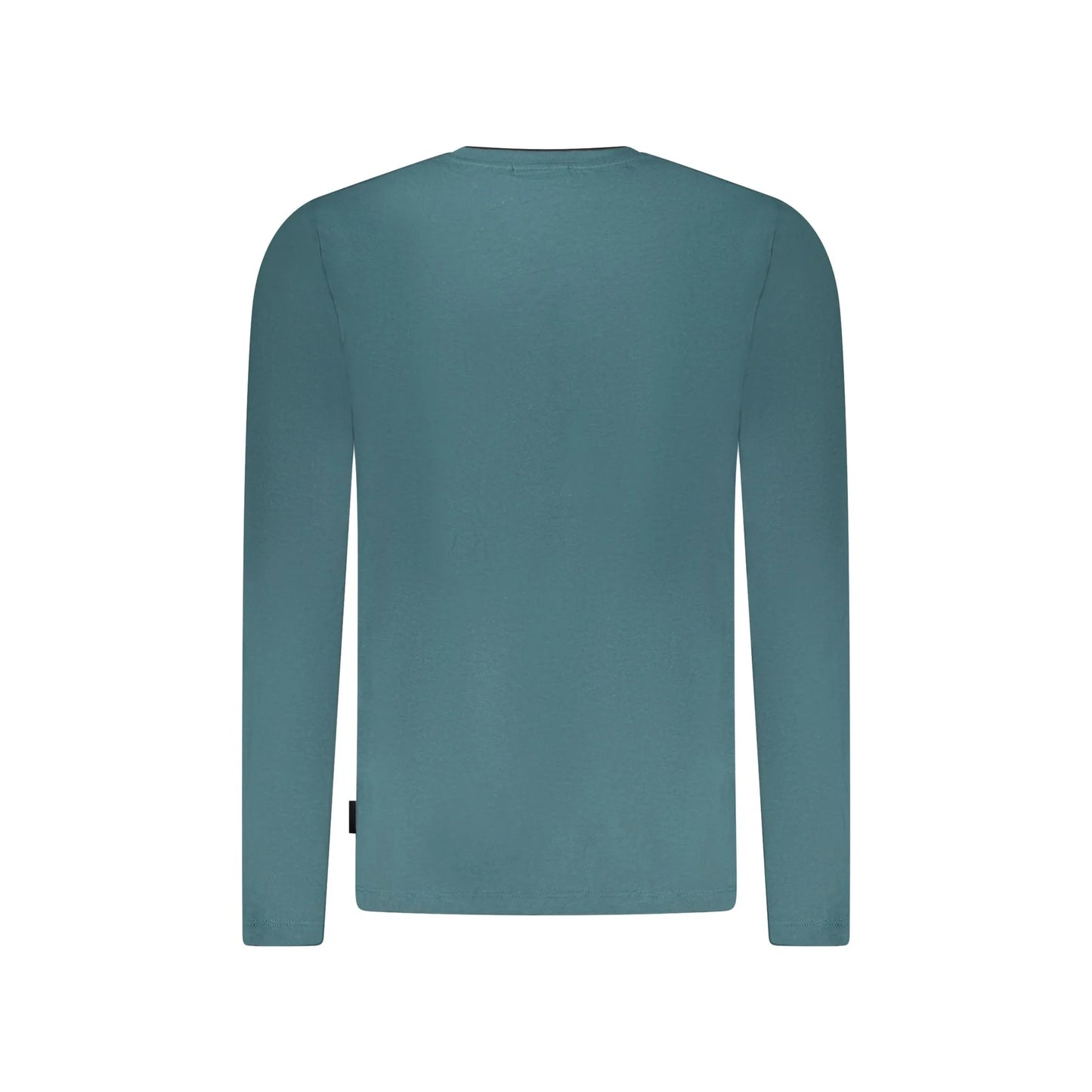 U.S. Grand T-Shirt Uomo Verde Maniche Lunghe Girocollo Ricamo Logo - vista 2