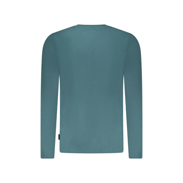 U.S. Grand T-Shirt Uomo Verde Maniche Lunghe Girocollo Ricamo Logo - vista 2