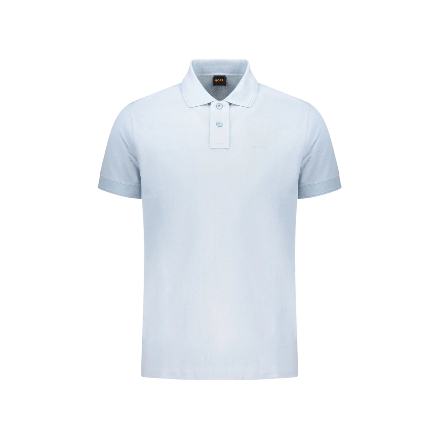 BOSS POLO MANICHE CORTE UOMO AZZURRO