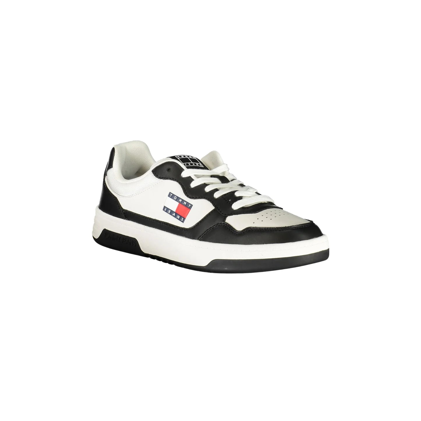 TOMMY HILFIGER Scarpe Sneakers Uomo Nere con Dettagli Bianchi nero - vista 2