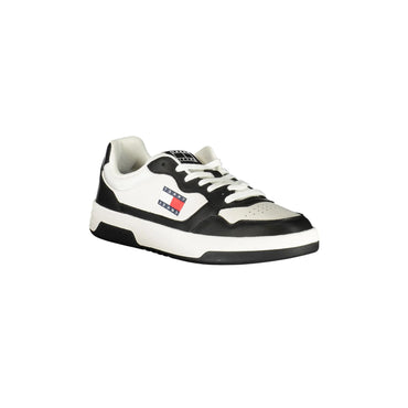 TOMMY HILFIGER Scarpe Sneakers Uomo Nere con Dettagli Bianchi nero - vista 2