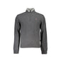 Napapijri Maglione Uomo Grigio Mezza Zip Ricamo Maglie - foto prodotto
