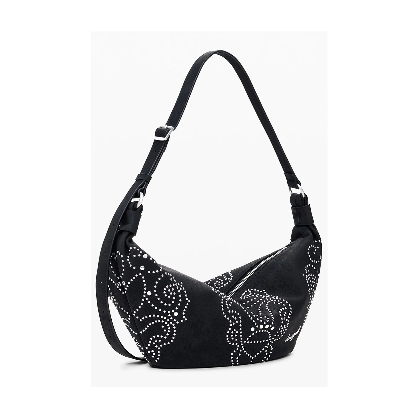 DESIGUAL Borsa Donna a Spalla Nera, Poker Face Munster Borse nero - vista 2