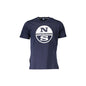 North Sails T-Shirt Uomo Blu Maniche Corte Stampa Logo - foto prodotto