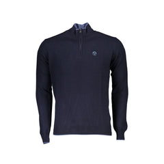 North Sails Pullover Herren Blau Stehkragen mit Halbzipper