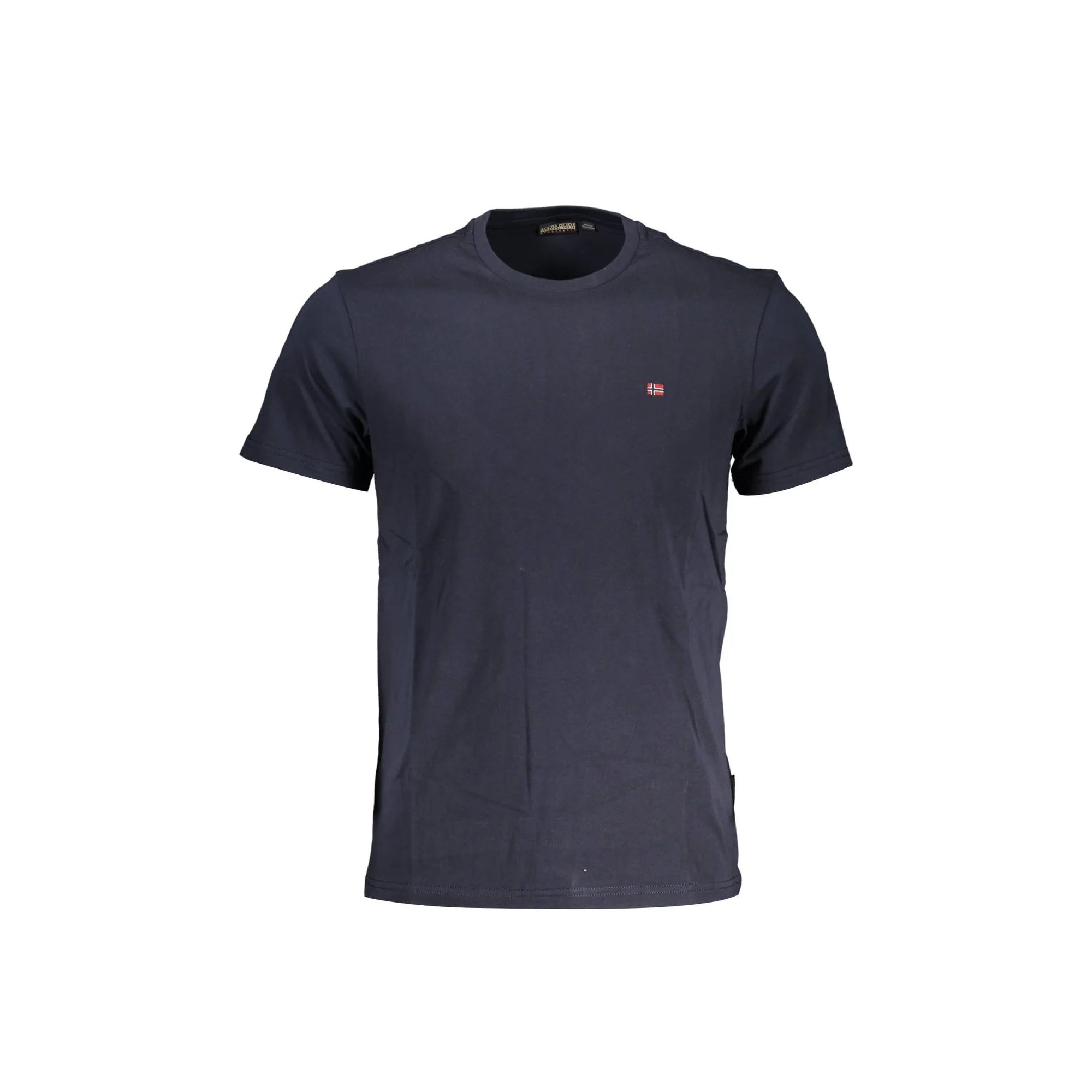 Napapijri T-Shirt Maniche Corte Uomo Blu Ricamo - foto prodotto