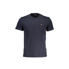 Napapijri T-Shirt Maniche Corte Uomo Blu Ricamo