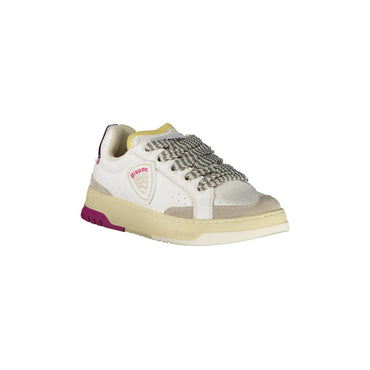 Blauer Sneakers donna bianco