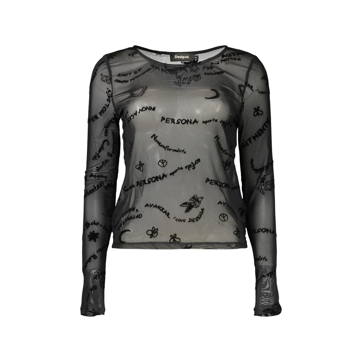DESIGUAL PANTALONE DONNA NERO