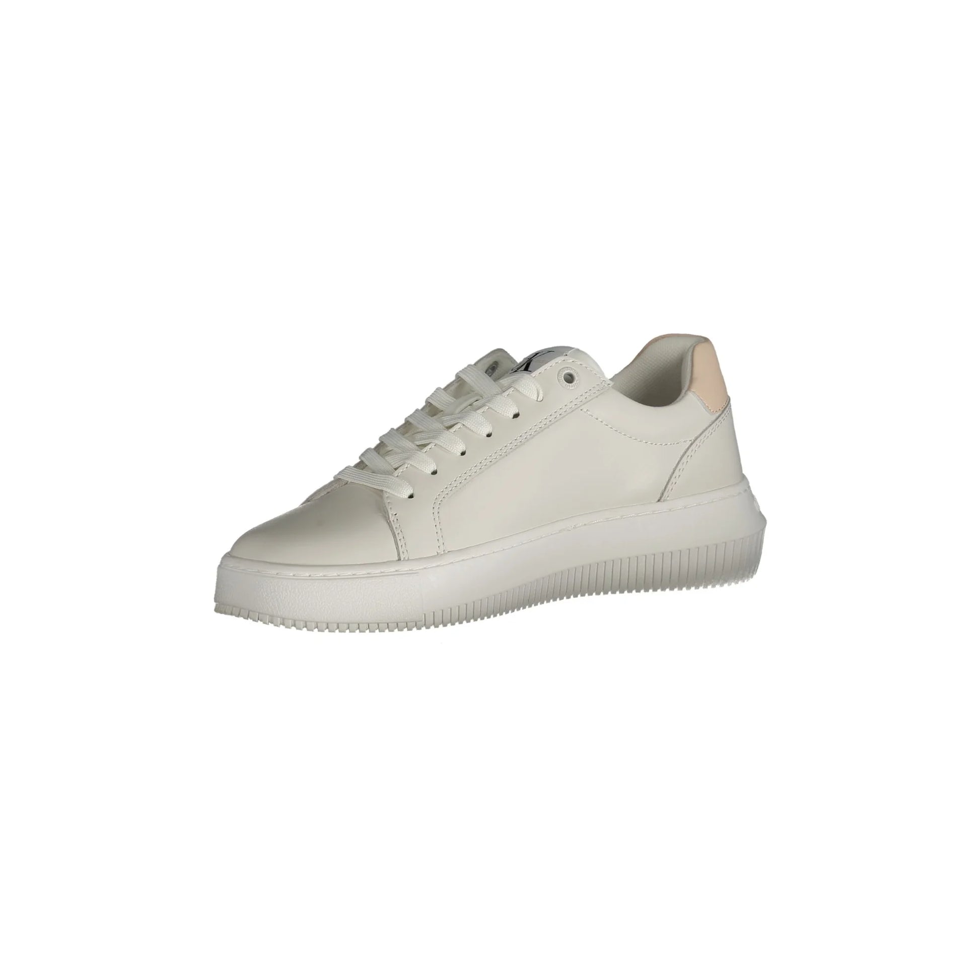 CALVIN KLEIN Scarpe Sneakers Donna Bianche con Dettagli a Contrasto bianco - vista 3