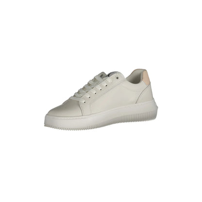 CALVIN KLEIN Scarpe Sneakers Donna Bianche con Dettagli a Contrasto bianco - vista 3
