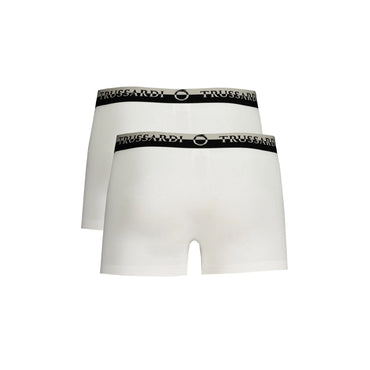 Trussardi Boxer Uomo Bianco Stampa Logo Intimo - vista 2
