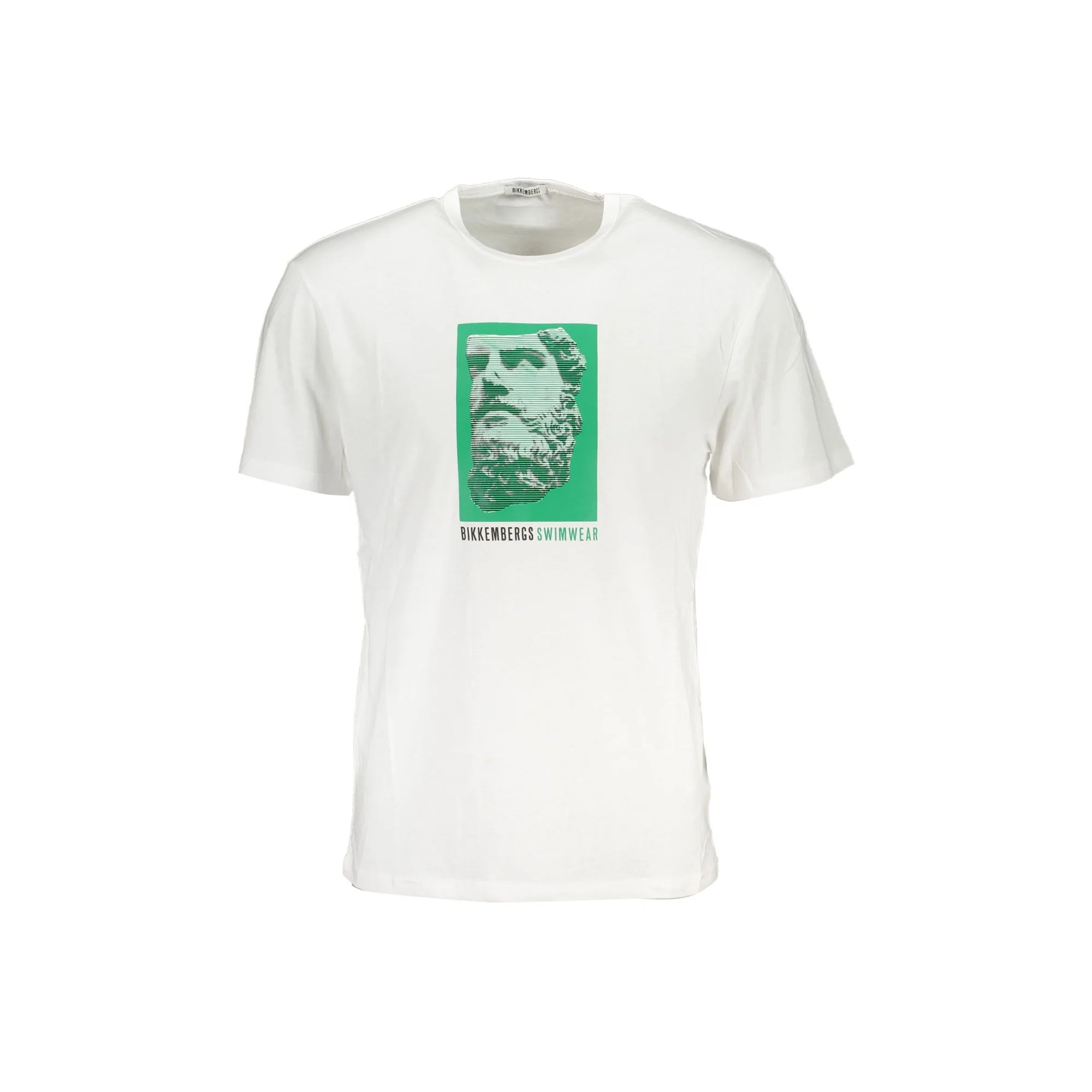BIKKEMBERGS T-SHIRT MANICHE CORTE UOMO BIANCO