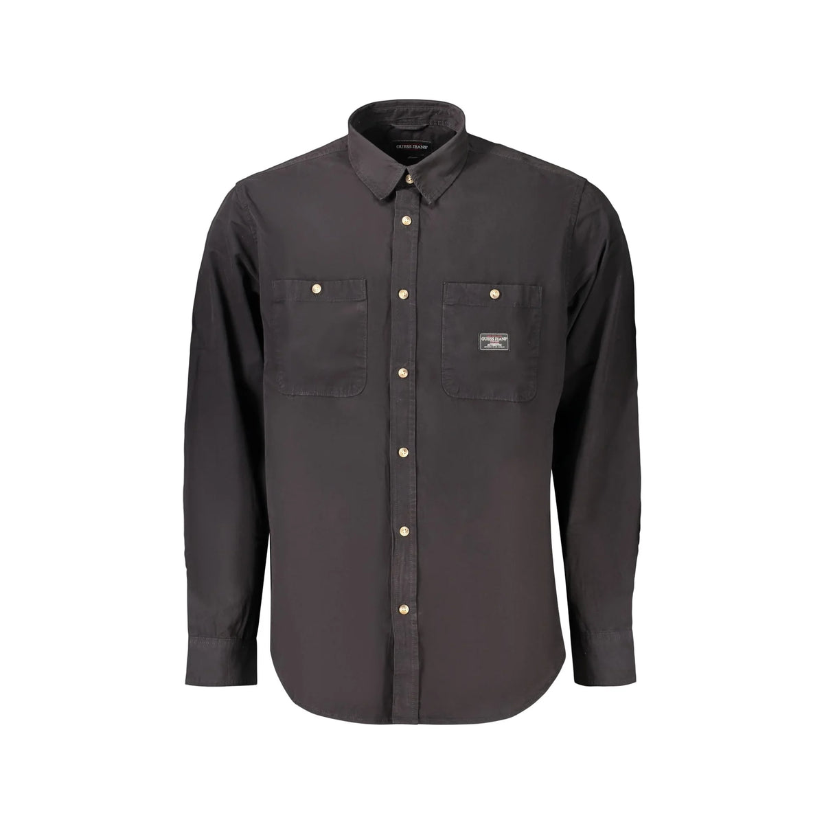 GUESS JEANS CAMICIA MANICHE LUNGHE UOMO NERO