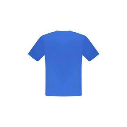 North Sails T-Shirt Uomo Blu Maniche Corte Stampa Logo - vista 2