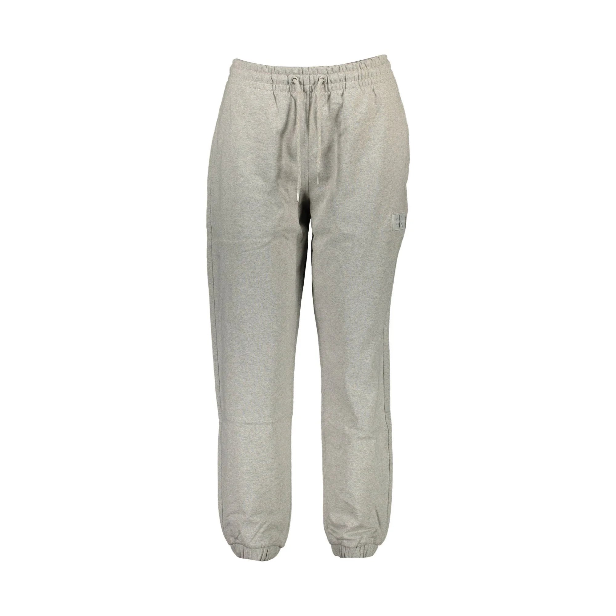 Calvin Klein Pantaloni Donna Grigio Applicazione Logo - foto prodotto
