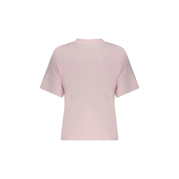 GUESS JEANS T-SHIRT MANICHE CORTE DONNA ROSA