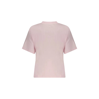 GUESS JEANS T-SHIRT MANICHE CORTE DONNA ROSA