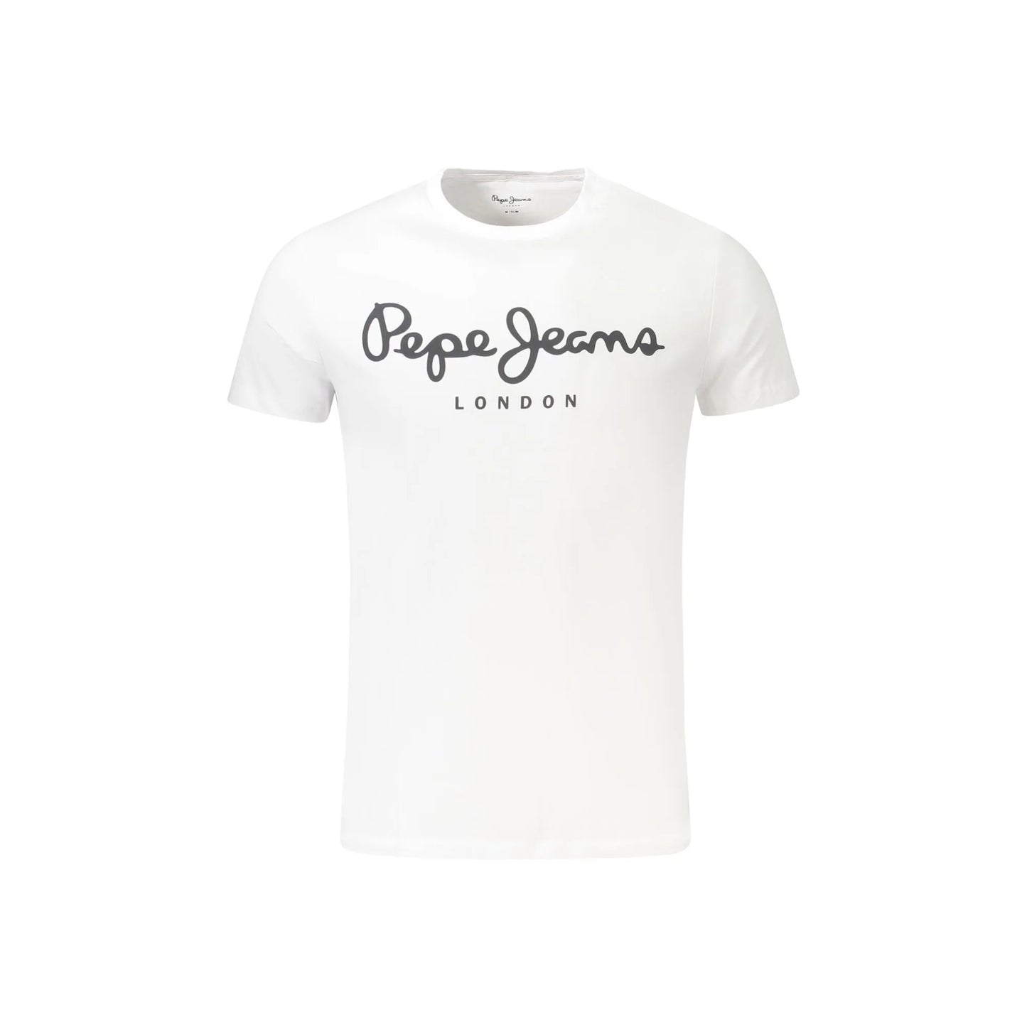 Pepe Jeans T-Shirt Maniche Corte Uomo Bianca Stampa Logo Bianco - foto prodotto