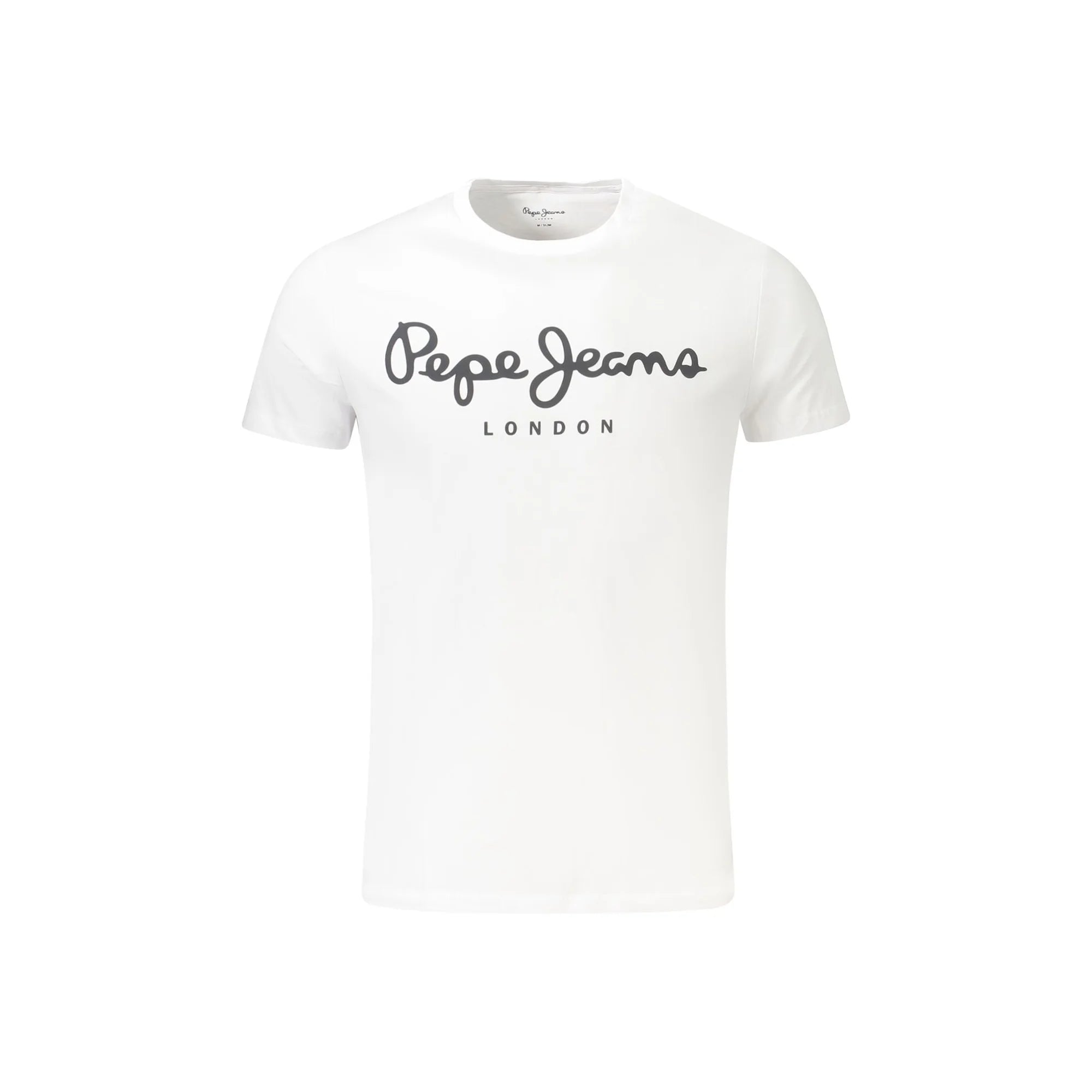 Pepe Jeans T-Shirt Maniche Corte Uomo Bianca Stampa Logo Bianco - foto prodotto