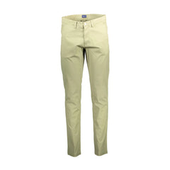 Gant Pantaloni Uomo Verde Logo