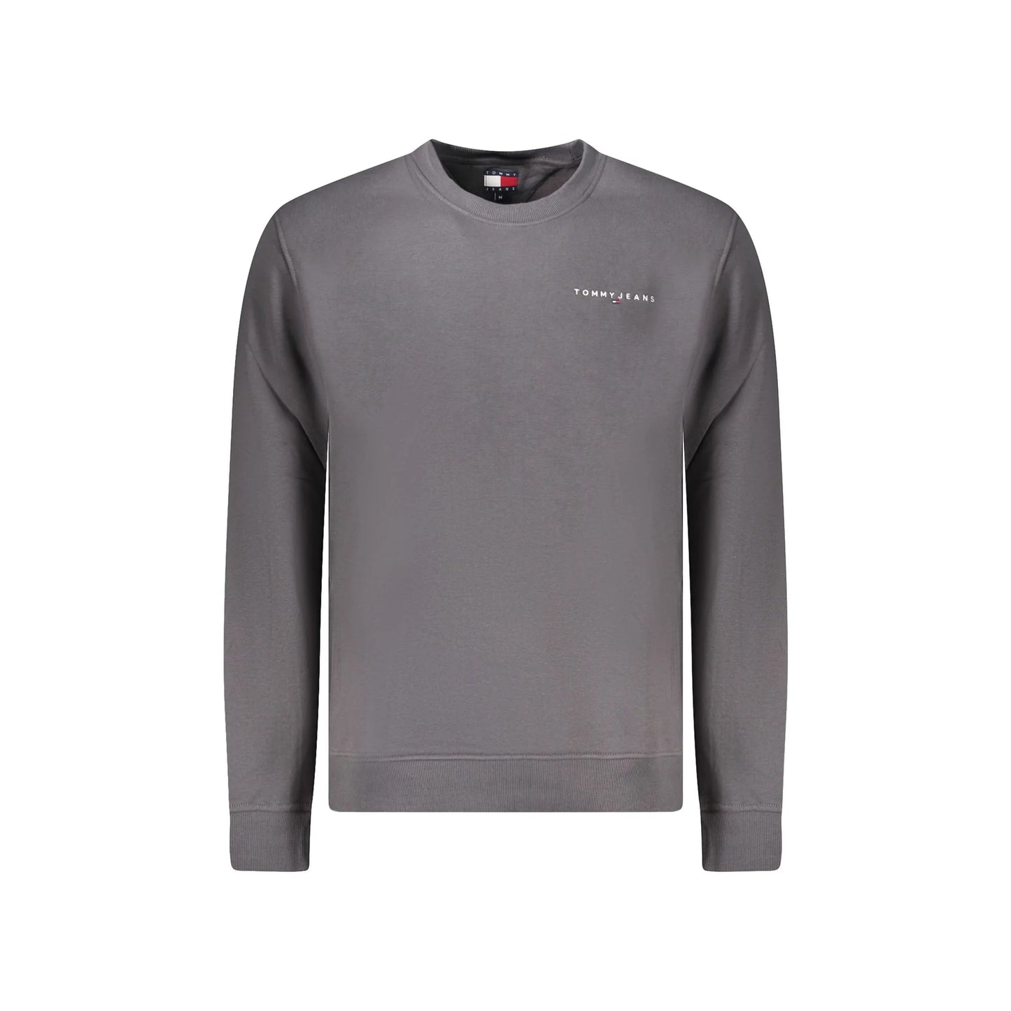 Tommy Hilfiger Felpa Uomo Grigia Girocollo Felpata Logo Felpe Grigio - foto prodotto